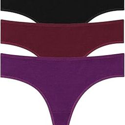 Women Cotton Thong Panties for Everyday Wearing Solution of Panty Lines Under Fitted Outfits Like Jeans,Jaggings,Yoga Pants Combo Pack of 3-image-66