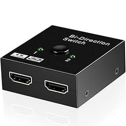 HNJCHE -Compatible Splitter 4K Switch KVM Bi-Direction 1x2/2x1 Switcher 2 In1 Out for 3 TV Box Adapter-23