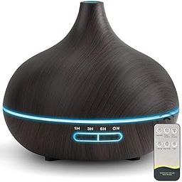Aroma Diffuser 500ML Timing with Adjustable Mist Mode Diffusers for Cool Mist Essential Oil Diffuser 7-Color Changing Led Humidifier Scented Oil Diffuser for Office Home Bedroom Living Room (Noch)-image-40
