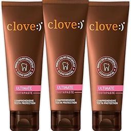Clove ultimate toothpaste, Complete Protection, FREE Dental Consultation with Every Pack, All in one Daily Oral Care, Mint Flavour, Cavity Prevention, Teeth Whitening, Paraben Free,Pack of 3 (300 gms)-43