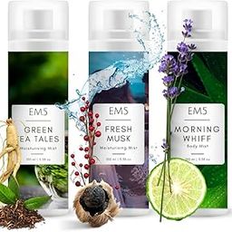 EM5™ Combo of 3 Body Mists | Moisturizing & Hydrating Spray for Men & Women | Green Tea Tales- Fresh Musk - Morning Whiff Fragrances | 100 ml Each-23