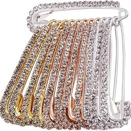 Stone Safety Sadi Sari Hijab Brooch Broaches pins Duppata Saree pleat pin for women & Ladies-image-73