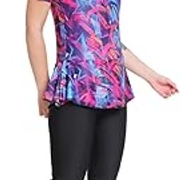 Printed Swimming Costume for Women Frock Style Quick Drying Swim Dress I Swimwear for Women I One-Piece Swimsuits I Swimsuit for Women[Half Sleeves - Half Length - without Pads]-image-80