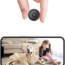 GARYVIZ WiFi Spy Camera 360° Security Camera for Home Outdoor High HD Focus Spy Magnet Mini Spy WiFi Magnetic Live Stream Night Vision IP Wireless 1080P Audio Video Hidden CCTV Camera BVGTGZ (1)-8
