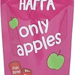 Happa Organic Baby Food for Little One Fruit Puree (Pack of 1, Only Apple) Stage 2, 1 Pouch, 100 Gram Pack-57