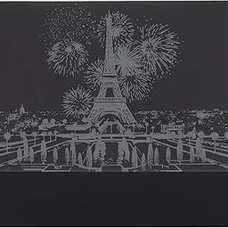 Ubervia 2pcs Black Scratch Art Paper - Night View Scratchboard City Series - Paris Painting Art Materials-image-15