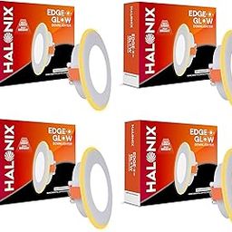 Halonix 3W Edge-o-Glow Recessed Ceiling Light | 3 Light Modes | Ceiling Light for Home & Office| Recessed Led Downlighter | False Ceiling Required | Cutout- 2.6 inch | Color- White & Yellow | Pack 4-image-18