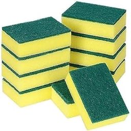 Kitchen Cleaning Sponges, Non-Scratch Scrub Pads, All-Purpose Scrubbing, Pack of 6, Yellow and Green-image-87