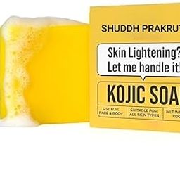 SHUDDH PRAKRUTIK Kojic Acid 2% Soap with Niacinamide | For Pigmentation, Sun damage, Brightening Underarm & Reduces Dark Spot | Soap for Men & Women | Suitable for All Skin Types 100 g (1)-image-70