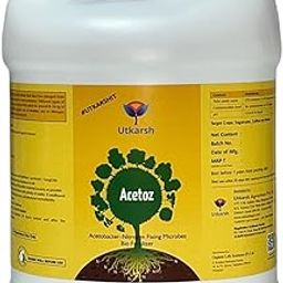 Utkarsh Acetobacter - Nitrogen Fixing Microbes, Liquid Bio Fertilizer for Plants Growth, Enhances Soil Structure & Fertility, Yields & Nutrient Uptake | Acetoz (5 Lit; Pack of 1)-image-35