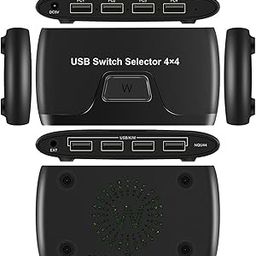 Enakshi USB Switch Selector 4 Port for PC Sharing Durable Save Space for Keyboard (KVM Switches)-19