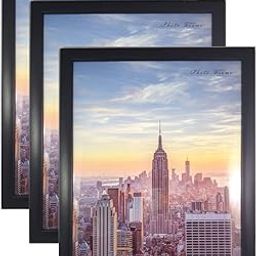 AbhiKalpya Art Studio A3 Photo Frame For Quote,Certificate Wall Hanging Picture Frame For Home and Office Wall Decoration,Size Medium 12x18 inch, (Black) (Set of 3)-image-35