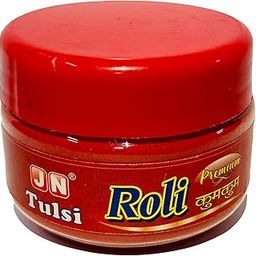 JN Tulsi Pure Red Haldi Kumkum Roli for Puja,Tilak, Pack of 4-50gm Each-32