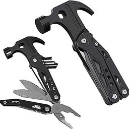 Alino 12-in-1 Multi-Tool Mini Hammer � Camping Gear & Survival Tool for Hiking, Outdoor Adventures, and Everyday Use � Compact Pocket Gadget for Men-1