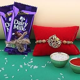 SFU E Com Cadbury Dairy Milk Chocolate | Peacock Rakhi with Chocolate Gift for Brother | Rakhi for Brother | Roli, Chawal, Chandan, Misri | 35-image-59