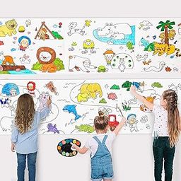 Drawing Paper Roll for Kid, 30 x 300 Cm Large Coloring Poster for Toddlers, Art Paper, Non Adhesive, Kids Coloring Drawing Paper Roll Best Birthday Gift Kids【 Mix-Design 】-13