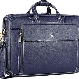 Genuine Leather Office Bag for Men – 15.6-Inch Laptop Bag with Adjustable Straps, Multiple Compartments, and a Sleek Professional Design – Durable and Stylish with a 1-Year Warranty.-picture-45