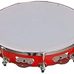 sai enterprises Tambourine/Fibre Dafli 12 inch Hand Percussion Musical Instrument-image-6