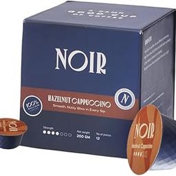 Noir's Premium Hazelnut Cappuccino Pods | Rich Dairy Creamer with Smoothy Hazelnut Flavor | Velvety Frothy Finish | Dolce Gusto Compatible Pods | Pack of 12 Pods-picture-27