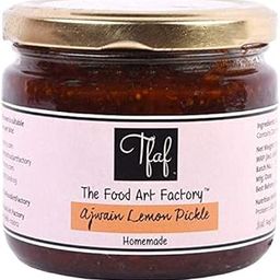 The Food Art Factory Ajwain Lemon Pickle (Nimbu Achaar) - 325g Homemade & Handcrafted with Zero Artificial Preservatives, No Artificial Colors & Flavors, Gluten Free Achaar-image-89