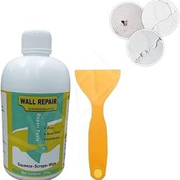 Rushwak Wall Repair Paste Paint Wall Putty Paste Crack Filler for Walls and Joints Wall Mending Agent Wall Crack Repair Paste Damage Wall Crack Filler Paste Waterproof Wall Hole Filler (250gm, White)-picture-31