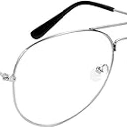 JUST-STYLE Aviator Sunglasses for men and women (Transparent, Clear) A6-picture-22