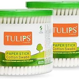 Cotton Ear Buds/Swabs (pack of 2) with white PAPER Sticks (300/600 Tips) in a Jar-picture-45