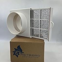 Astberg ABS Pre Filter/Pipe Filter/Carbon Pipe Filter/Fresh air Filter/Inline Duct Ventilation System accessory (100mm/4")-17
