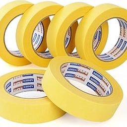 ADHES Painter's Masking Tape, Painter's Masking Tape, Yellow Painter's Adhesive Tapes for Painting Work, Clean Edges, No Residue, 1.18 inches x 55 yard (30 mm x 50 m)-image-69