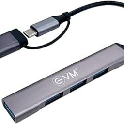 EVM 2-in-1 Four Port USB Hub - Type-C & USB Dual Input - 1 Hub 3.0 + 3 USB 2.0 Ports - 1 Year Warranty (EVMCU4HP)-9