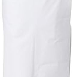 Men Pure Cotton Double layer White Dhoti with Silver jari border-image-17