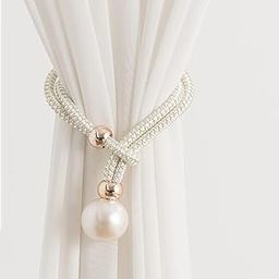 HomeCloud Adjustable Length Braided Rope Indoor Home Decor Hanging Ball Curtain Tieback (Cream)-32