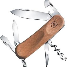 Victorinox Swiss Army Knife - Evolution Wood 10 - Multitool with 11 Functions - Walnut Wood Brown, 85 mm, Wooden-16