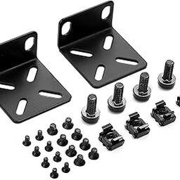 Rack Mount Kit 19 inch Adjustable Switch Rack Ears Compatible for Most Buffalo Tech, Cisco, NETGEAR,Dell, D-Link, Linksys and TRENDnet Products-12