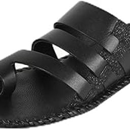metro Men Faux Leather Thong Chappal-picture-49