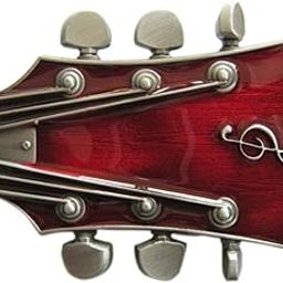 Vintage Style Red Enamel Guitar Music Belt Buckle Gurtelschnalle-image-81