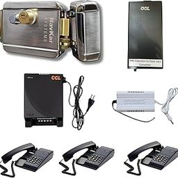 Combo-CN217 Electronic Lock with CCL Door Lock Convertor Working on 4 Line Intercom with Beetel C11 Phones-image-48