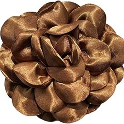 Fashion My Day Flower Brooch Badge Large for Women Flower Hair Clip for Banquet Dress Party Brown | Pins & Brooches | Fashion Jewelry-image-88
