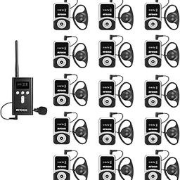 Retekess T130S Upgrade Tour Guide Audio System, Assisted Listening Devices, 49 Channels, Translation Equipment for Church(1 Transmitter 15 Receivers)-image-67