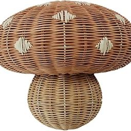 UJEAVETTE Wall Light Lamp Shade Boho Rattan Woven Lampshade for Study Areas Decoration-7