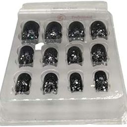 Kira Easy Application Ready To Wear Gel Shine ultra smooth Finish Fake Nail Art Nails With Glue (Black)-40