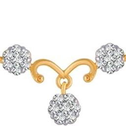 p.c. chandra jewellers 14k (585) Yellow Gold and Diamond Pendant for Women-picture-8