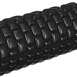 Amazon Brand - Symactive Soft Grid Foam & Deep Tissue Foam Roller For Deep Tissue Massage, Exercise, Fitness, Back Pain, and Physiotherapy, (Black, 12'' x 5'', 33 cm)-2