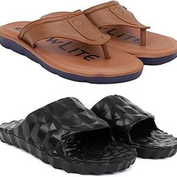 Combo Pack of 2 Slipper/Flip Flops/Slides/Clogs/Sandals for Men (V-Sultan Vs Diamond)-image-50