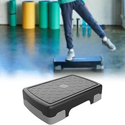 Merishopp Aerobic Stepper Multifunctional Exercise Step Platform for Home Gym Strength Gray Black-image-84