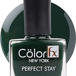Color Fx Premium Non-Toxic Nail Polish with Glossy Finish in Bottle Green, Non-Yellowing, 21 Toxins Free, 100% Vegan, Travel Size, Chip Resistant, 9ml-picture-40