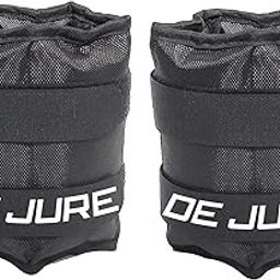 DE JURE FITNESS Ankle & Wrist Weight Set, Adjustable Strap, 1KG Pair (1Kg x 2 = 2kg) (E) Z Black-picture-5