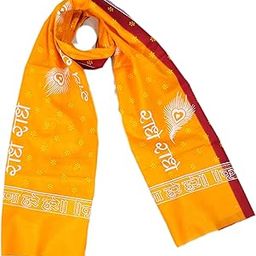Pure Cotton Printed Men Dupatta ()_BZ_radhe YELLOW-gamcha-image-1