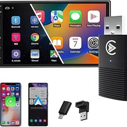 Latest 2025 Wireless Carplay and Android Auto Adapter 2-in-1 | Quick Connection & Auto Reconnect | Bluetooth 5.3 & 5.8Ghz WiFi| High Performance | Easy to Use & Setup iOS & Android-2