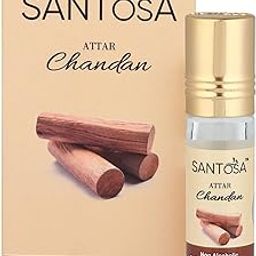 Santosa Original Sandal Attar (Chandan Itra) | Premium Alcohol-Free, Long-Lasting, Travel-Friendly Roll-On Ittar with Authentic Sandalwood Oil (6ml)-41